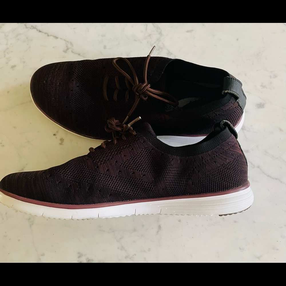 Propet Seth Oxford brown and black walking shoes sneakers size 13